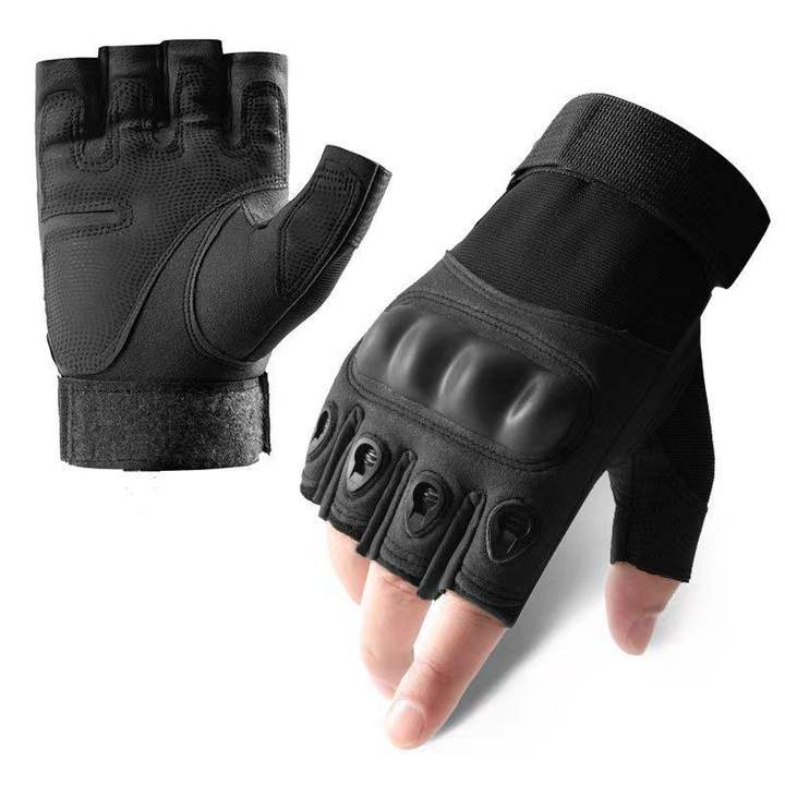 Half finger gloves for men's outdoor cycling anti slip and wear-resistant sports mountain climbing fitness Training gloves Overseas Manufacturing Manufacturer