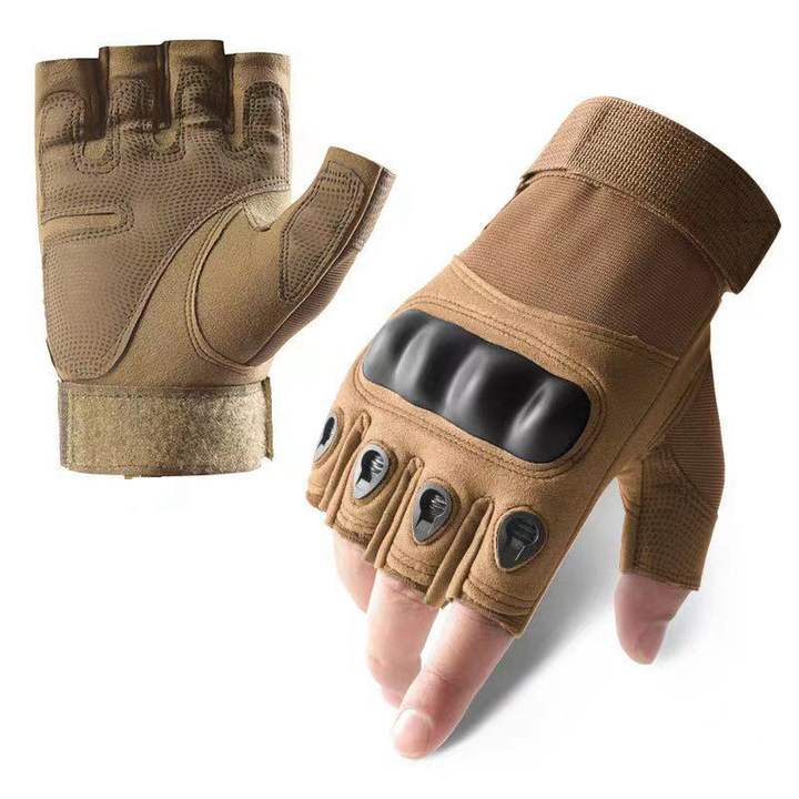 Half finger gloves for men's outdoor cycling anti slip and wear-resistant sports mountain climbing fitness Training gloves Overseas Manufacturing Manufacturer