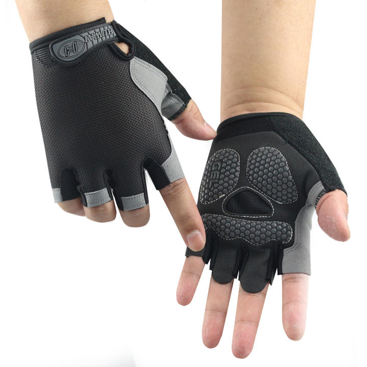 Half finger gloves sports sunscreen bicycle summer silicone cycling men's and women's fitness gloves Customized Manufacturing Solutions