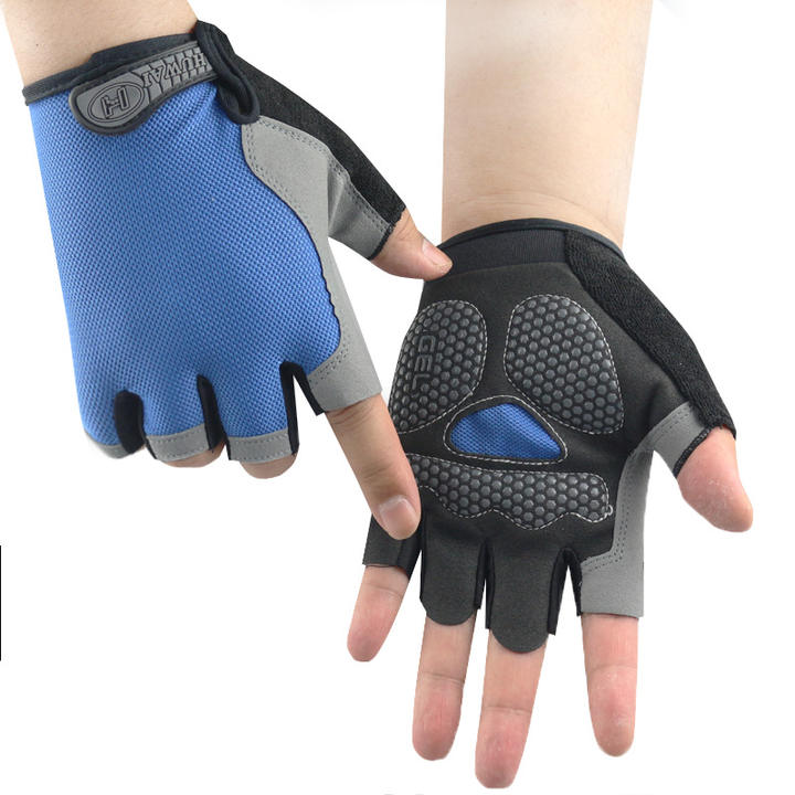 Half finger gloves sports sunscreen bicycle summer silicone cycling men's and women's fitness gloves Customized Manufacturing Solutions