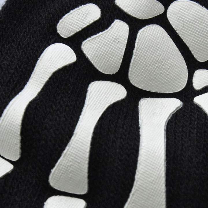 Halloween Horror Claw   Bone Skeleton Goth Anti Skid Rubber Non Slip Racing Riding Cycling Touch Screen Sports Winter Gloves Wholesale Factory Customization