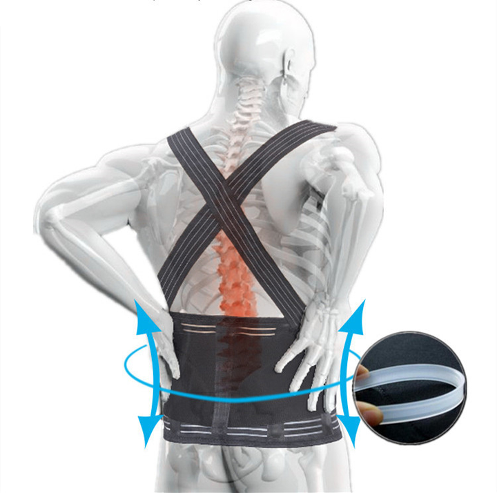 Heavy Lifting Industrial Adjustable Lower Waist Back Support Brace with reflective stripes Factory to Consumer Services
