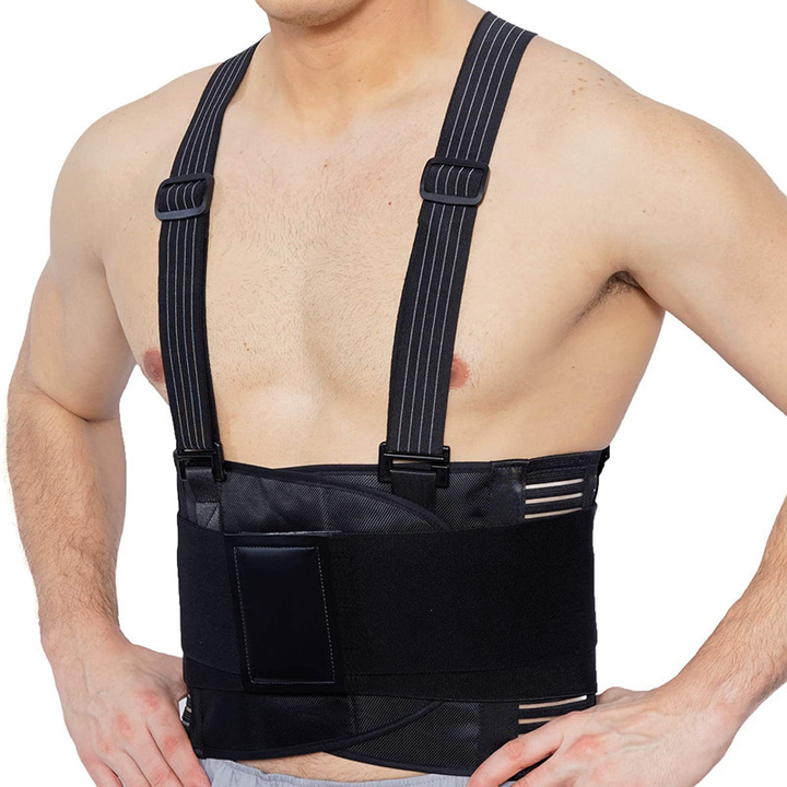 Heavy Lifting Industrial Adjustable Lower Waist Back Support Brace with reflective stripes Factory to Consumer Services