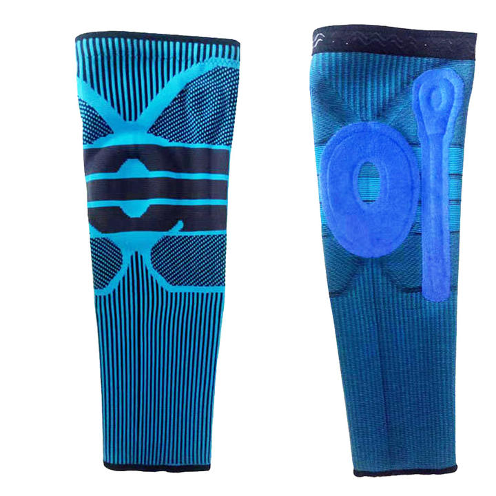High Elastic 3D Knitting Gradient Decompression Knee Pads Larger Silica Gel Knee Sleeves Patella Protector for Sports Factory Authorized Wholesale Sourcing