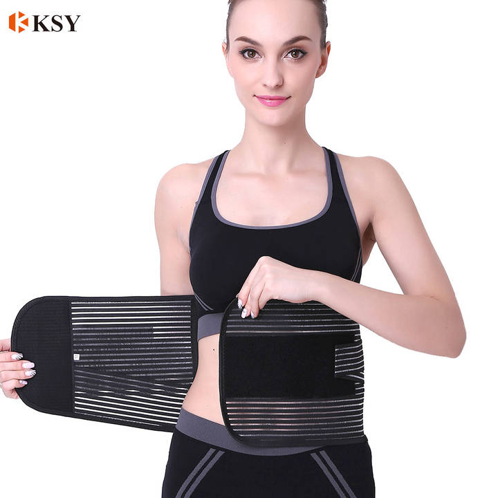 High Elastic Mesh Fabric Waist Support Back Brace for Women Men