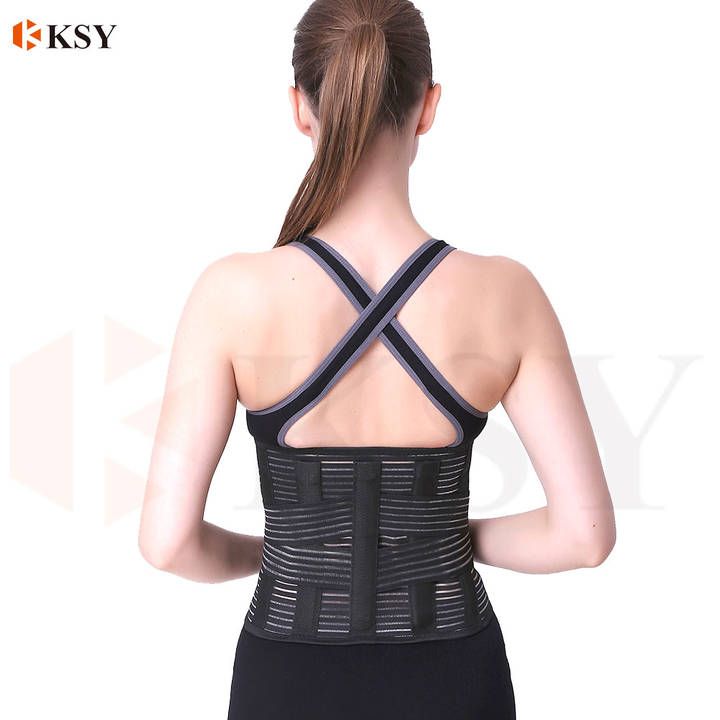 High Elastic Mesh Fabric Waist Support Back Brace for Women Men