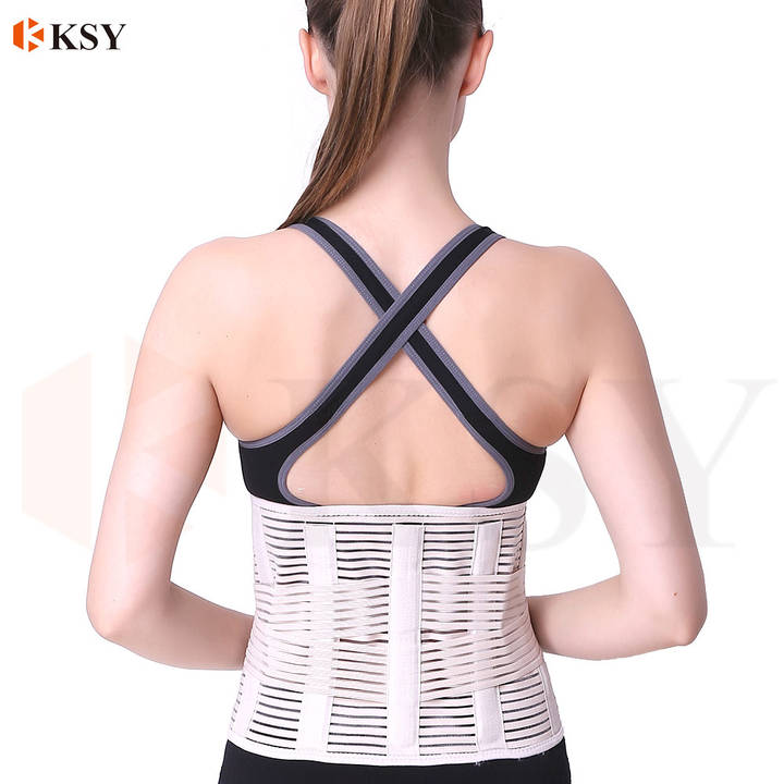 High Elastic Mesh Fabric Waist Support Back Brace for Women Men