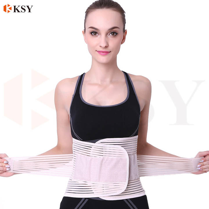 High Elastic Mesh Fabric Waist Support Back Brace for Women Men