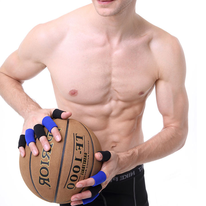 High Elasticn 10 pcs Sports Basketball Flexible Finger Sleeves Wraps Support Brace Protector Direct Supplier Pricing Custom Solutions