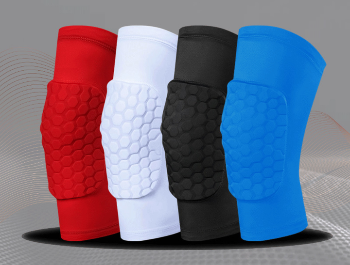 High Quality 1PC Honeycomb Basketball Knee Pads Short Design Compression Leg Sleeves Kneepad Volleyball Protector Brace Support Wholesale Trade Supplier Innovation
