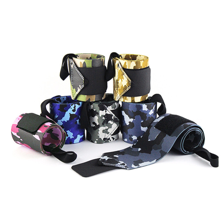 High Quality Camo Wrist Wraps Manufacturer weight lifting wrist straps Factory to Consumer Operations