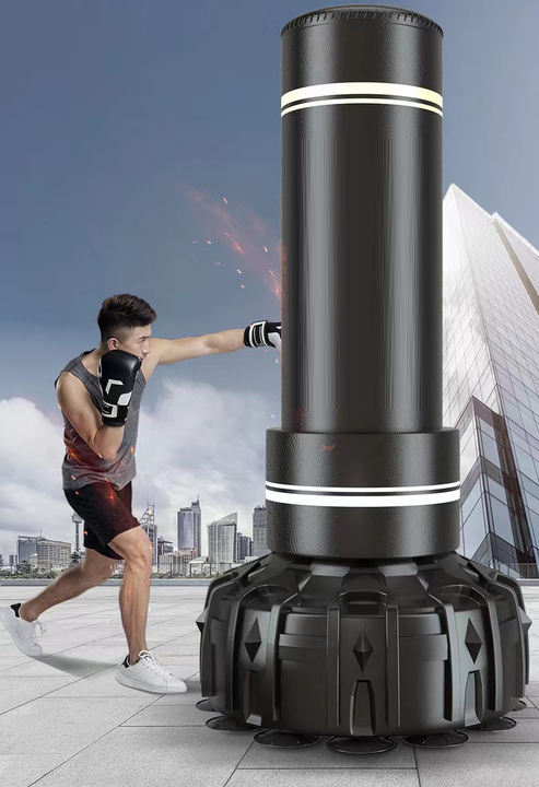 High Quality Custom Logo Sanda Boxing Punching Bag Kick High Elasticity Free Standing Punching Bag Industrial Exporter