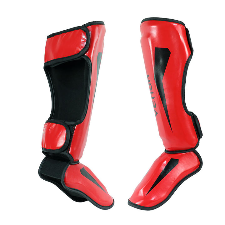 High Quality Leather Shin Guards Boxing Leg Protector Muay Thai Mma Kick Boxing Foot Guards