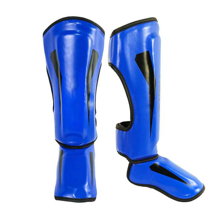 High Quality Leather Shin Guards Boxing Leg Protector Muay Thai Mma Kick Boxing Foot Guards