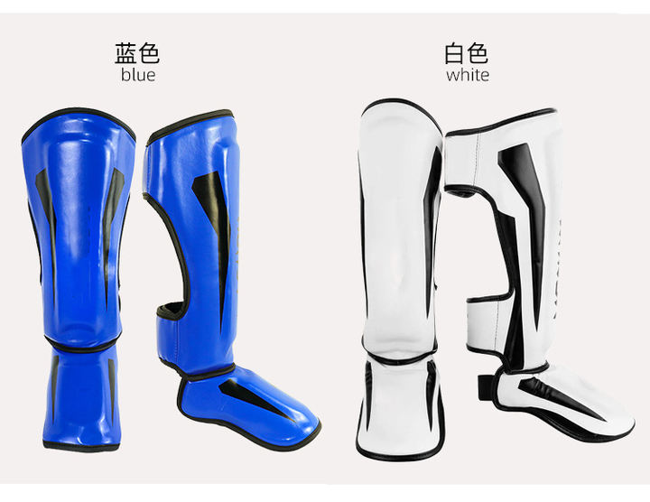 High Quality Wholesale Muay Thai Shin Pads Shin Guards Genuine Leather/Artificial Leather Shin Pad Discount Factory Network