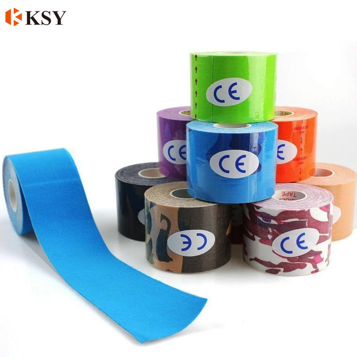 High quality Kinesiology tape muscle stick elastic sports tape waterproof bandage multi-size multi-color Mass Market Wholesale