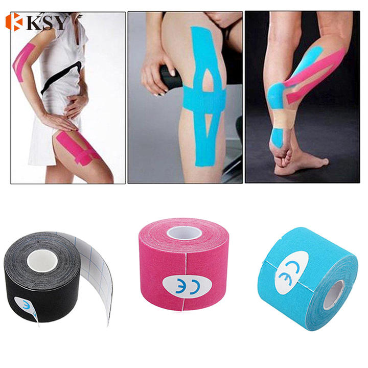 High quality Kinesiology tape muscle stick elastic sports tape waterproof bandage multi-size multi-color Mass Market Wholesale