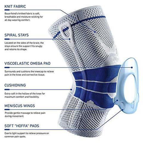 High quality Knee Patella Protector with Silicone Spring  Basketball  Compression Knee Sleeve Support  Knee pads Factory Wholesale Export
