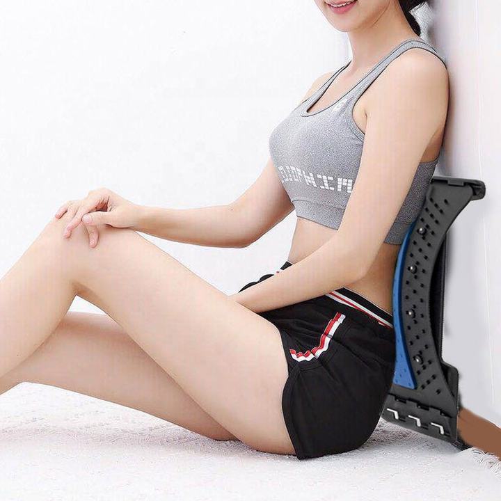 High quality Orthopedic Back Lumbar Support Spine back cracker Acupuncture magnetic therapy Massager Lower Back Stretcher Discounted Bulk Pricing