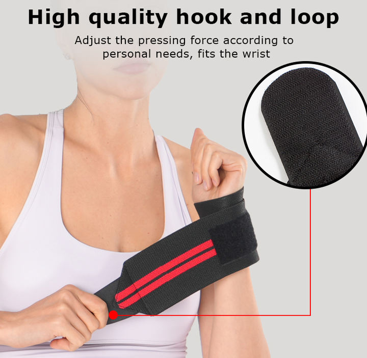 High quality man fitness strength training woven athletic adjustable strength wrap wrist brace