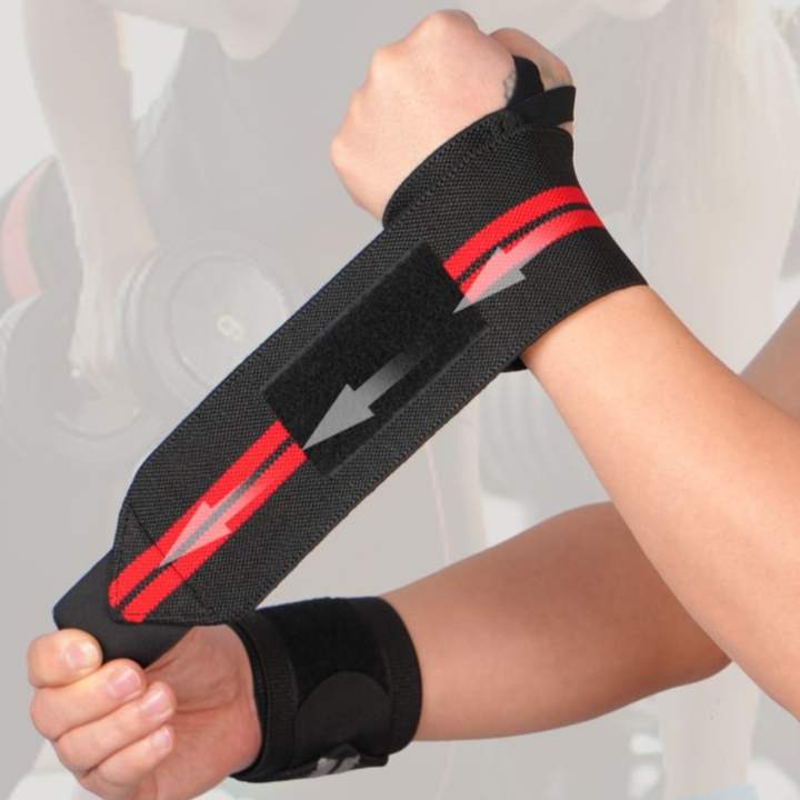 High quality man fitness strength training woven athletic adjustable strength wrap wrist brace