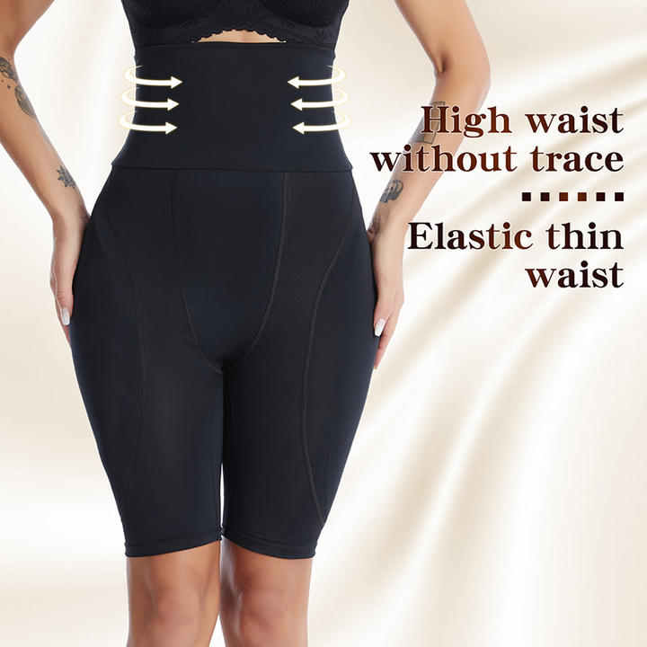 High-waisted flat Angle belly compression pants sponge cushion butt and hip and hip lift pants Shapering body tight briefs