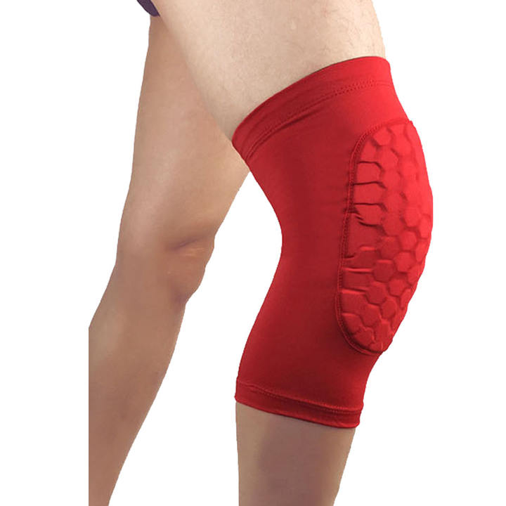 Honeycomb Football Leg Strap Brace Support Pads Calf Compression Sleeve Soccer Shin Guard Direct Trade Wholesale