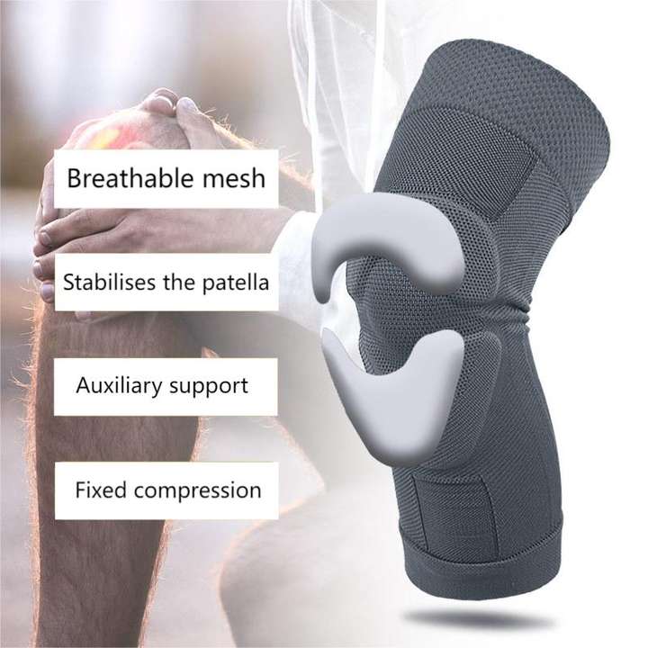 Honeycomb sports knee pads meniscus compression fixed knee silicone anti-collision running sports protective sleeve