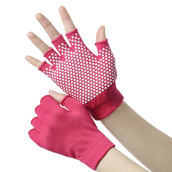 Hot Sale Air Yoga Gloves Women Gym Fitness Non Slip Training Workout Bodybuilding Pilates Sports Half Finger Hand Protector Rapid Production Solutions