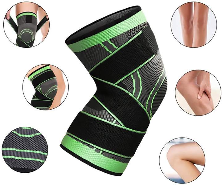 Hot Sale High Quality Sports Wrap Knee Pad Mountaineering Running Basketball Fitness Cycling Protective Knee Pad