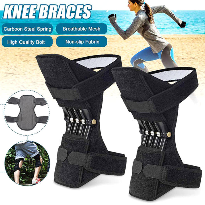 Hot Sales New Design Powerful Spring Knee Support Patella Protector Breathable Knee Pads for Knee Pain Relief Overseas Manufacturing