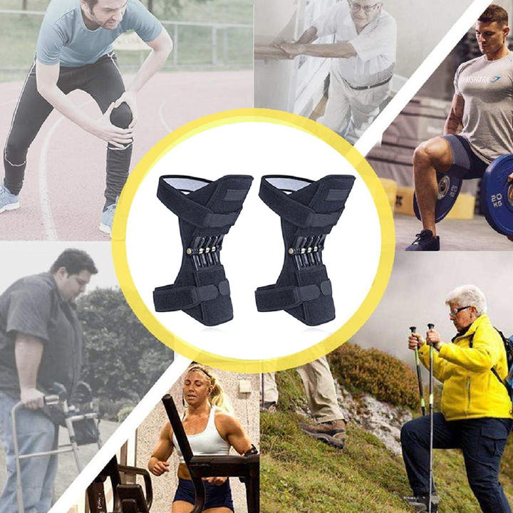Hot Sales New Design Powerful Spring Knee Support Patella Protector Breathable Knee Pads for Knee Pain Relief Overseas Manufacturing