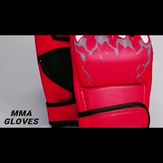 Hot Selling half finger grappling Gloves your own design boxing  MMA gloves Manufacturer and Supplier