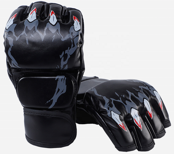 Hot Selling half finger grappling Gloves your own design boxing  MMA gloves Manufacturer and Supplier