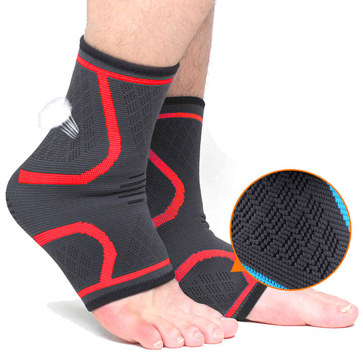 Hot sale 3D Compression Nylon Ankle Support Protector Football Basketball Ankle Brace Protective tobillera deportiva