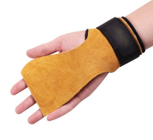Hot sale Cowhide Wrist Brace Weight Lifting Straps Palm Pad Guard Gym Fitness Palm Protector For Exercise Factory Direct Sales