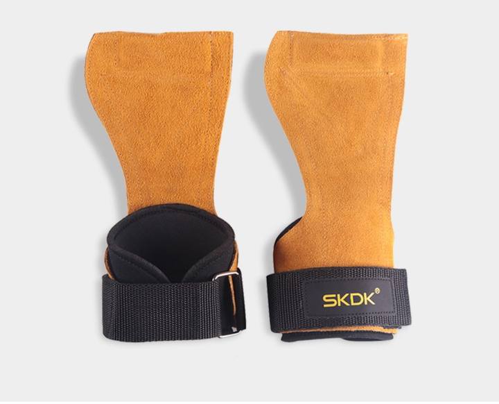 Hot sale Cowhide Wrist Brace Weight Lifting Straps Palm Pad Guard Gym Fitness Palm Protector For Exercise Factory Direct Sales