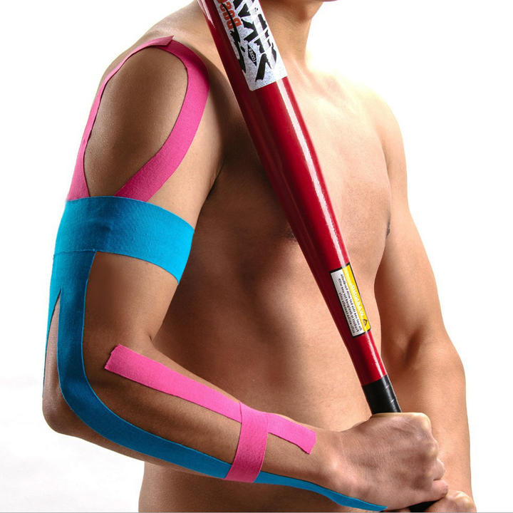 Hot sale Kinesiology Tape Muscle Bandage Sports Cotton Elastic Adhesive Strain Injury Tape Knee Muscle Pain Relief Stickers Wholesale Factory Customization