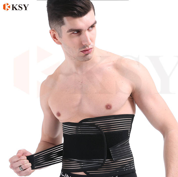 Hot sale breathable and elastic  waist support  and lower brace belt  for sports Gym