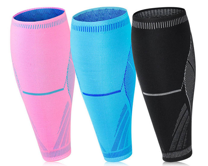 Hot selling 3D knitted breathable football soccer kick boxing soft shin guards sleeve