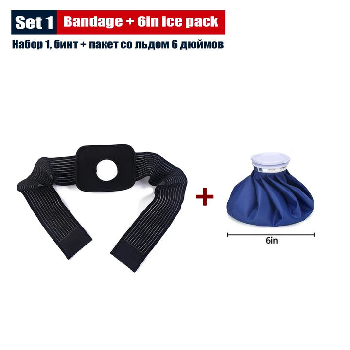 Ice Bag Reusable Fixing Band Bandage  for  Medical Cold Pack Hot Water Bag Injuries