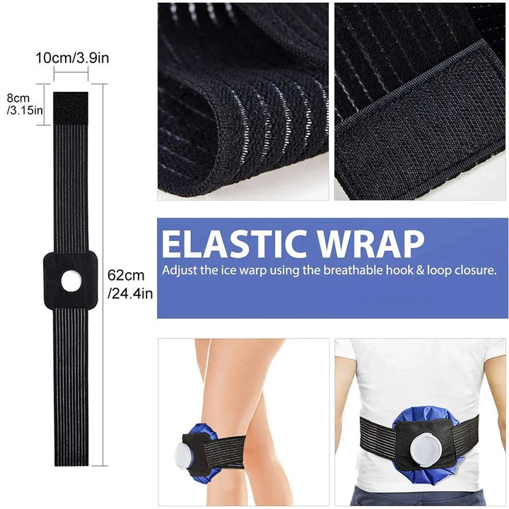 Ice Bag Reusable Fixing Band Bandage  for  Medical Cold Pack Hot Water Bag Injuries