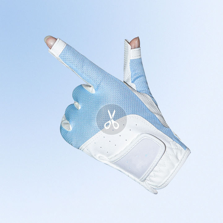 Ice silk breathable fabric fingerless gloves Non-slip and wear resistant golf gloves Manufacturer and Supplier