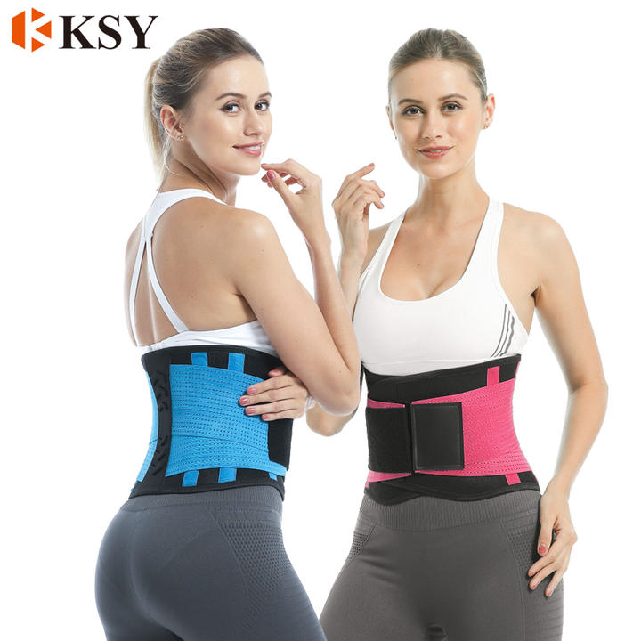 KSY Adjustable Neoprene Waist Protection Wrap Band Back Lumbar Support Brace Women Stomach Sweat Waist Trainer Trimmer Belt Customized Manufacturing Solutions
