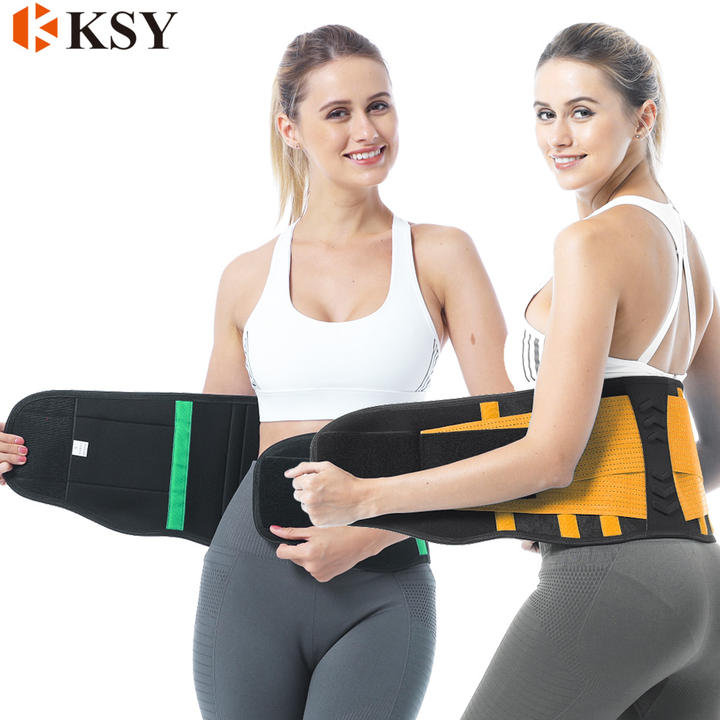 KSY Adjustable Neoprene Waist Protection Wrap Band Back Lumbar Support Brace Women Stomach Sweat Waist Trainer Trimmer Belt Customized Manufacturing Solutions