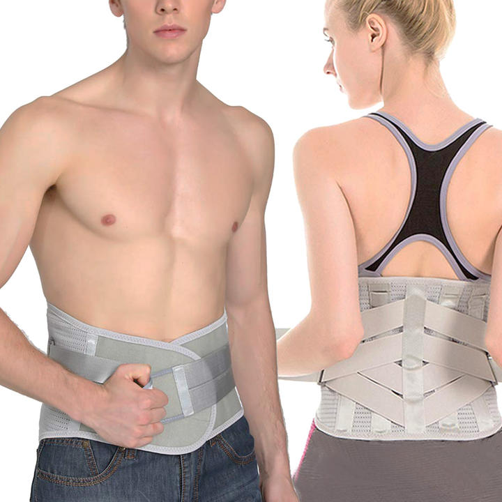 KSY Compression Pain Relief Double Pull Lumbar Brace Lower Waist Support Belt