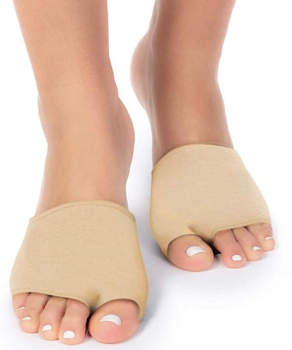 KSY Diabetic Feet care Metatarsal Sleeve Pads Half Toe Bunion Sleeve with Sole Forefoot Gel Pads Rapid Production Solutions Manufacturer