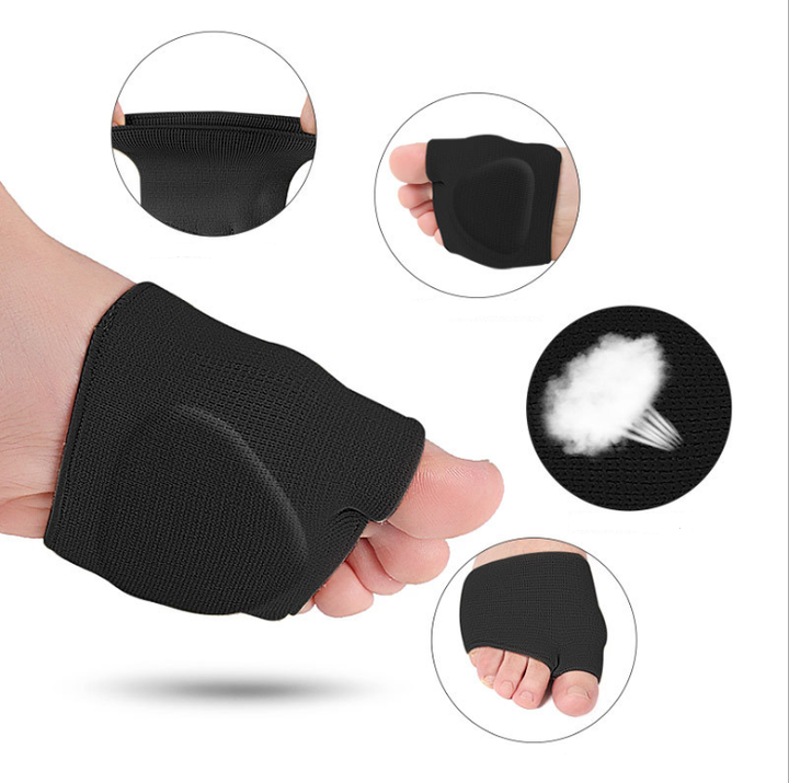 KSY Diabetic Feet care Metatarsal Sleeve Pads Half Toe Bunion Sleeve with Sole Forefoot Gel Pads Rapid Production Solutions Manufacturer