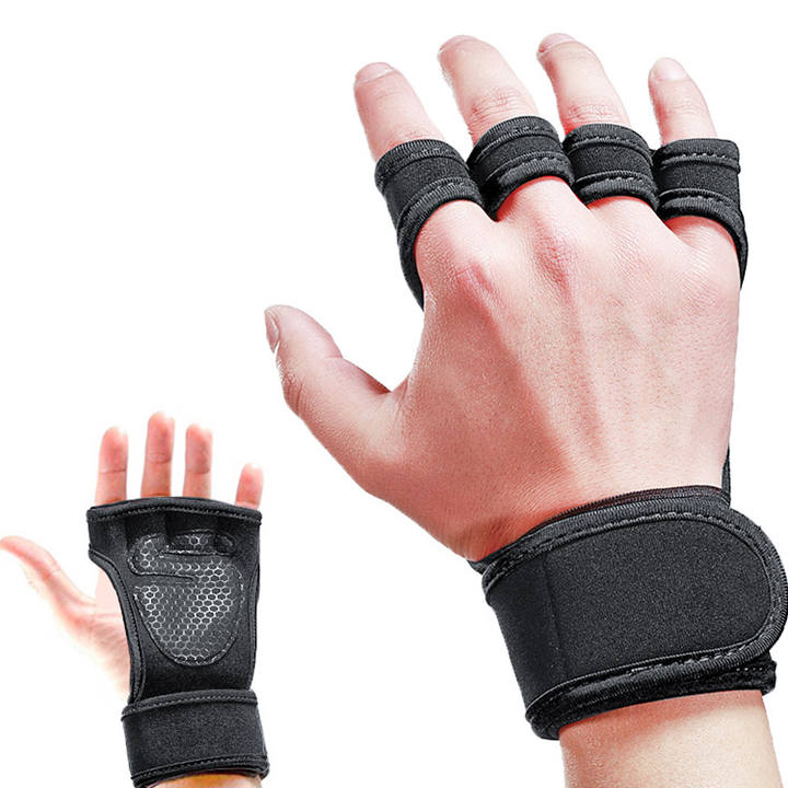 KSY Factory Price High quality Ventilated Workout Fitness Weight Lifting Gym Gloves With Wrist