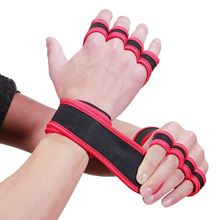 KSY Factory Price High quality Ventilated Workout Fitness Weight Lifting Gym Gloves With Wrist